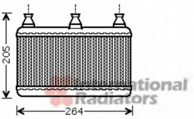 VAN WEZEL 06006341 -  Теплообменник, отопление салона